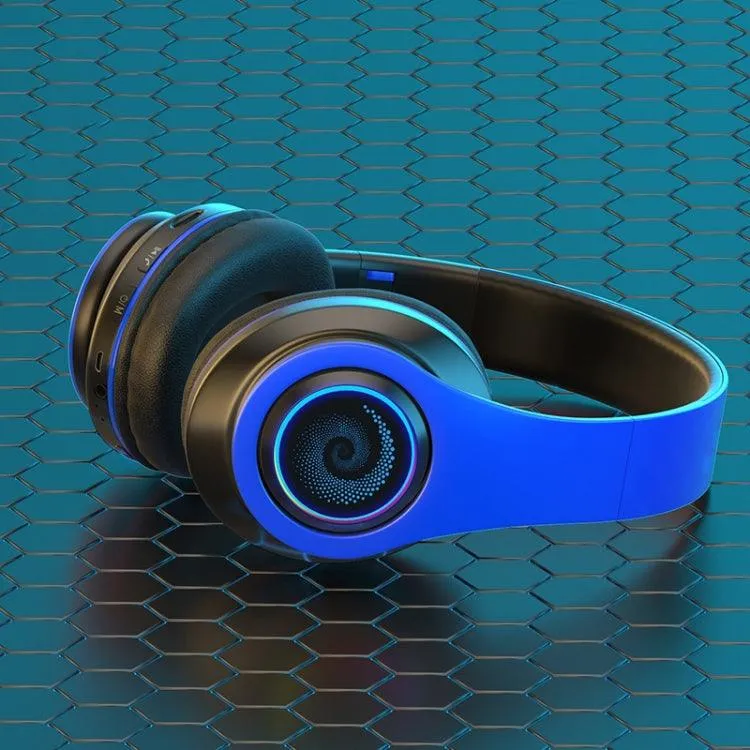 B39 RGB Bluetooth Headphones with TF Card Playback and Immersive Sound