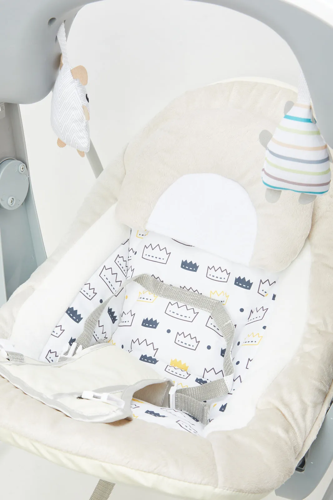 Baby Grey Electric Swing