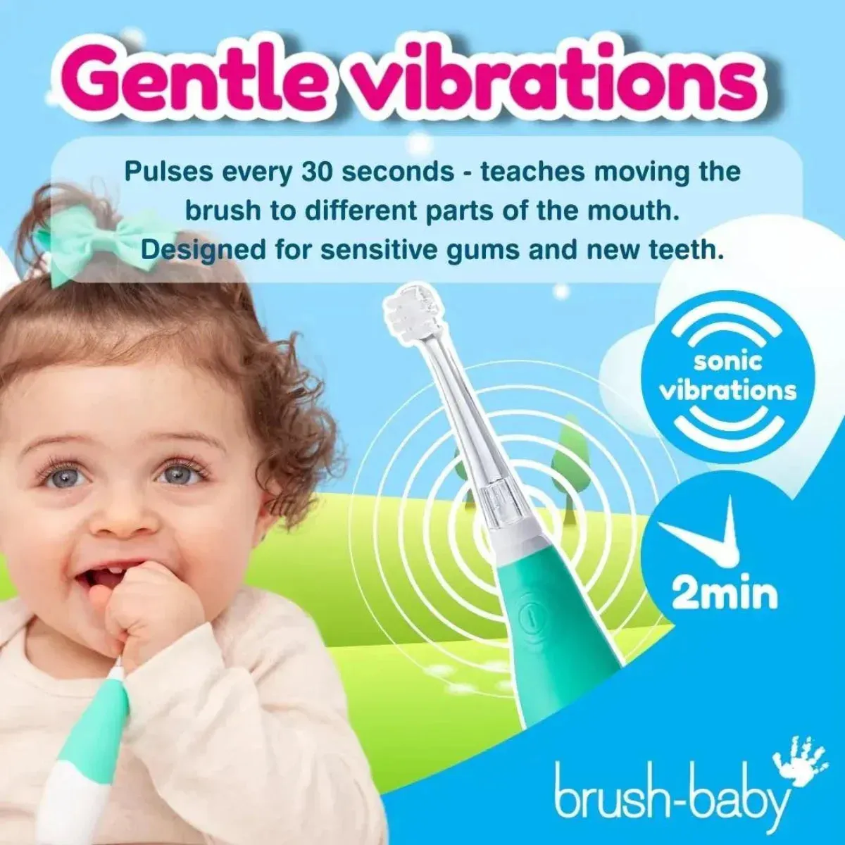 BabySonic® Blue Electric Toothbrush for Toddlers