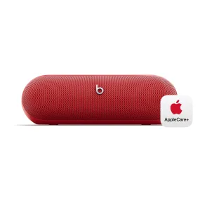 Beats Pill - Wireless Bluetooth Speaker with AppleCare  (2 Years) - Statement Red