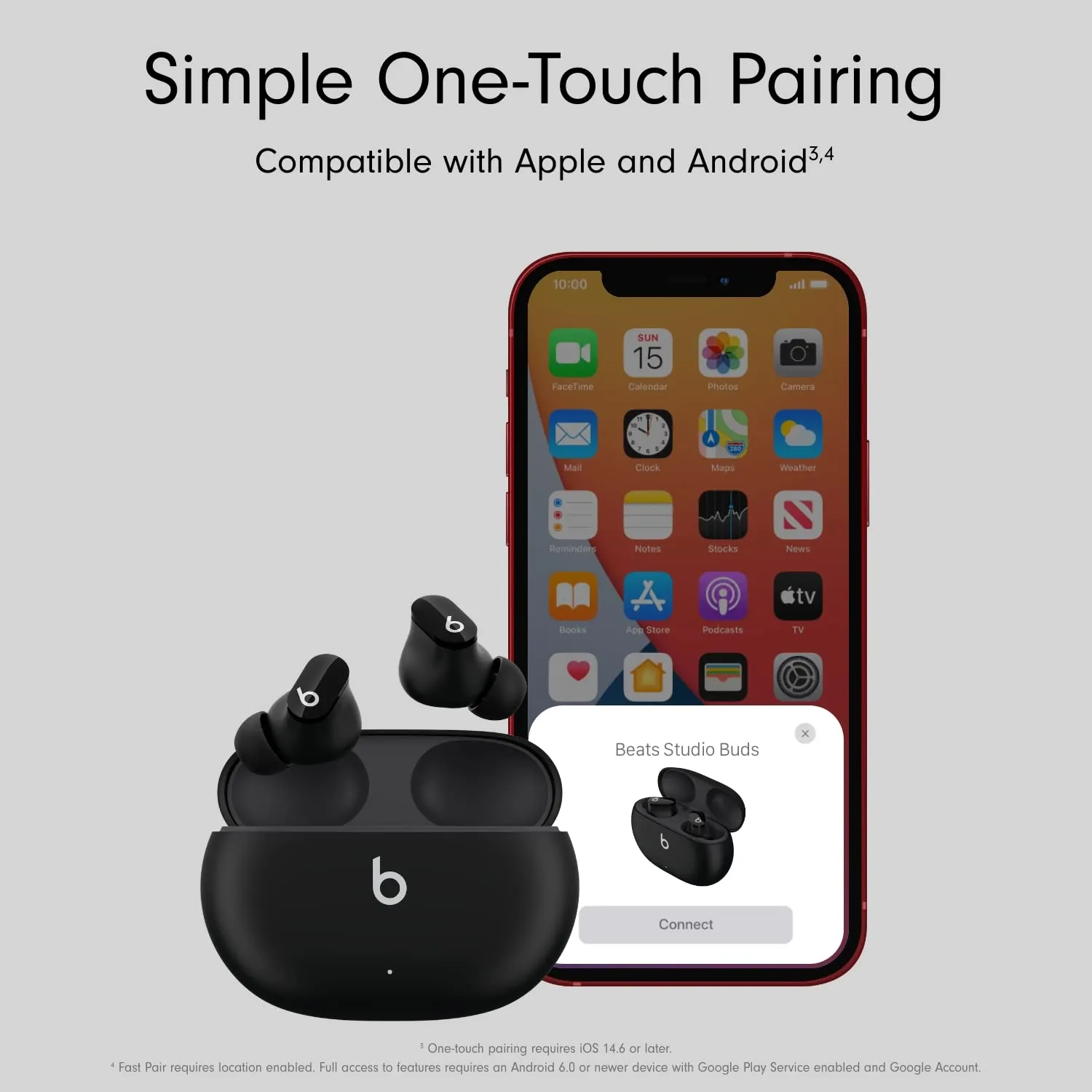 Beats Studio Buds with AppleCare  for Headphones (2 Years) - Black