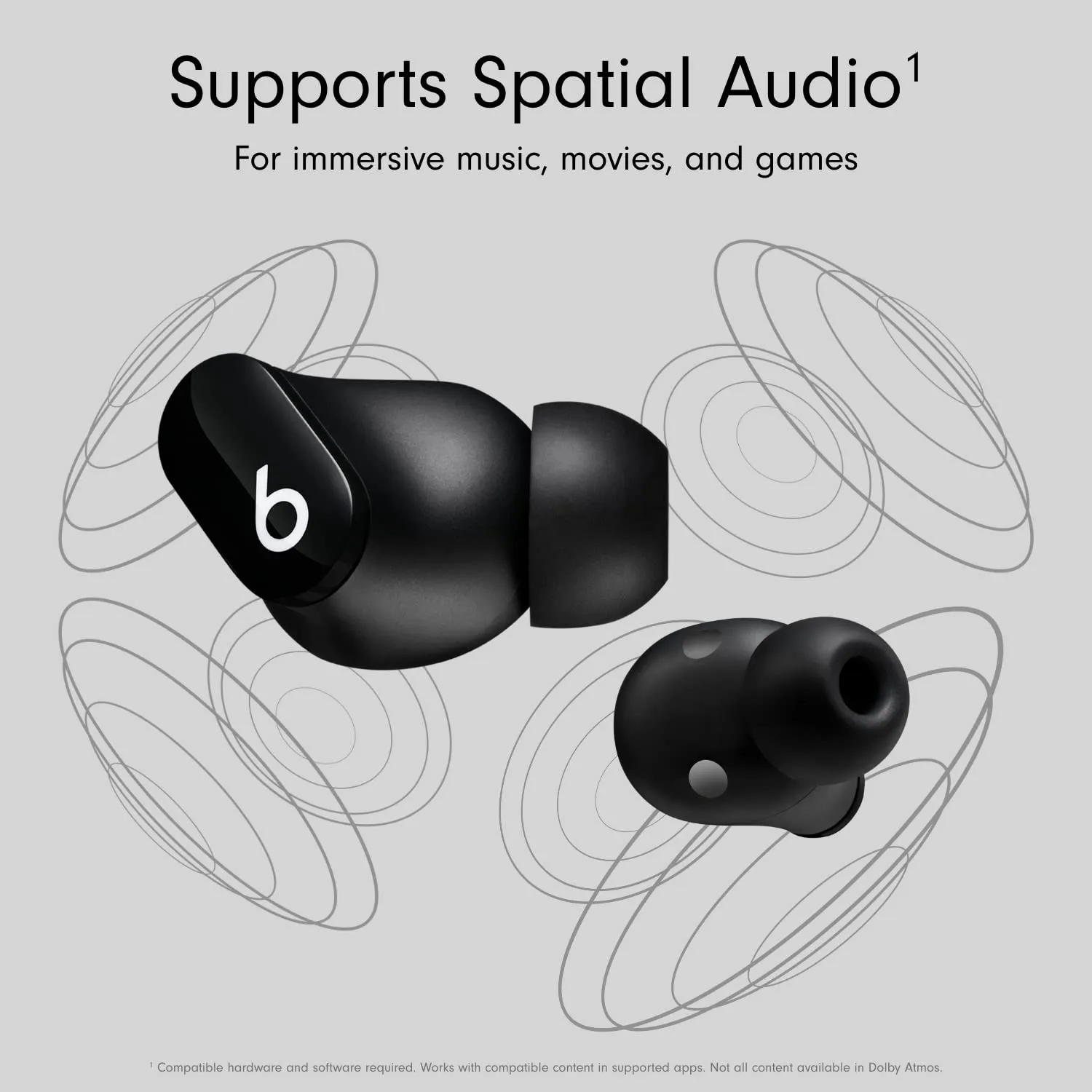 Beats Studio Buds with AppleCare  for Headphones (2 Years) - Black