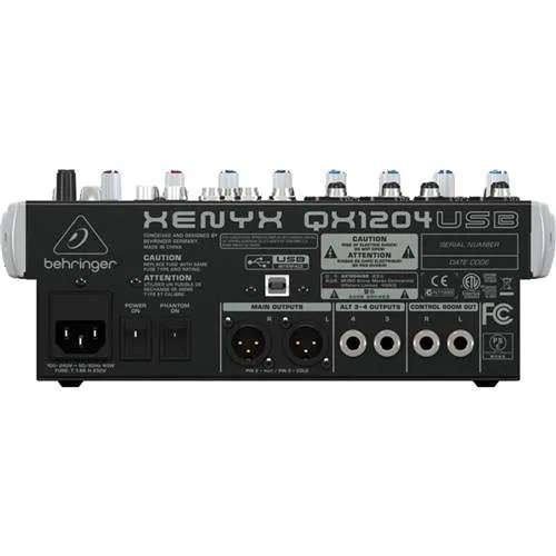 Behringer XENYX QX1204USB 12ch Analogue Mixer