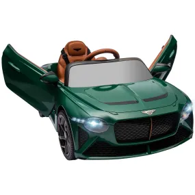 Bentley Bacalar Licensed 12V Kids Electric Ride on Car w/ Remote Control, Powered Electric Car w/ Portable Battery, for Kids Aged 3-5, Green