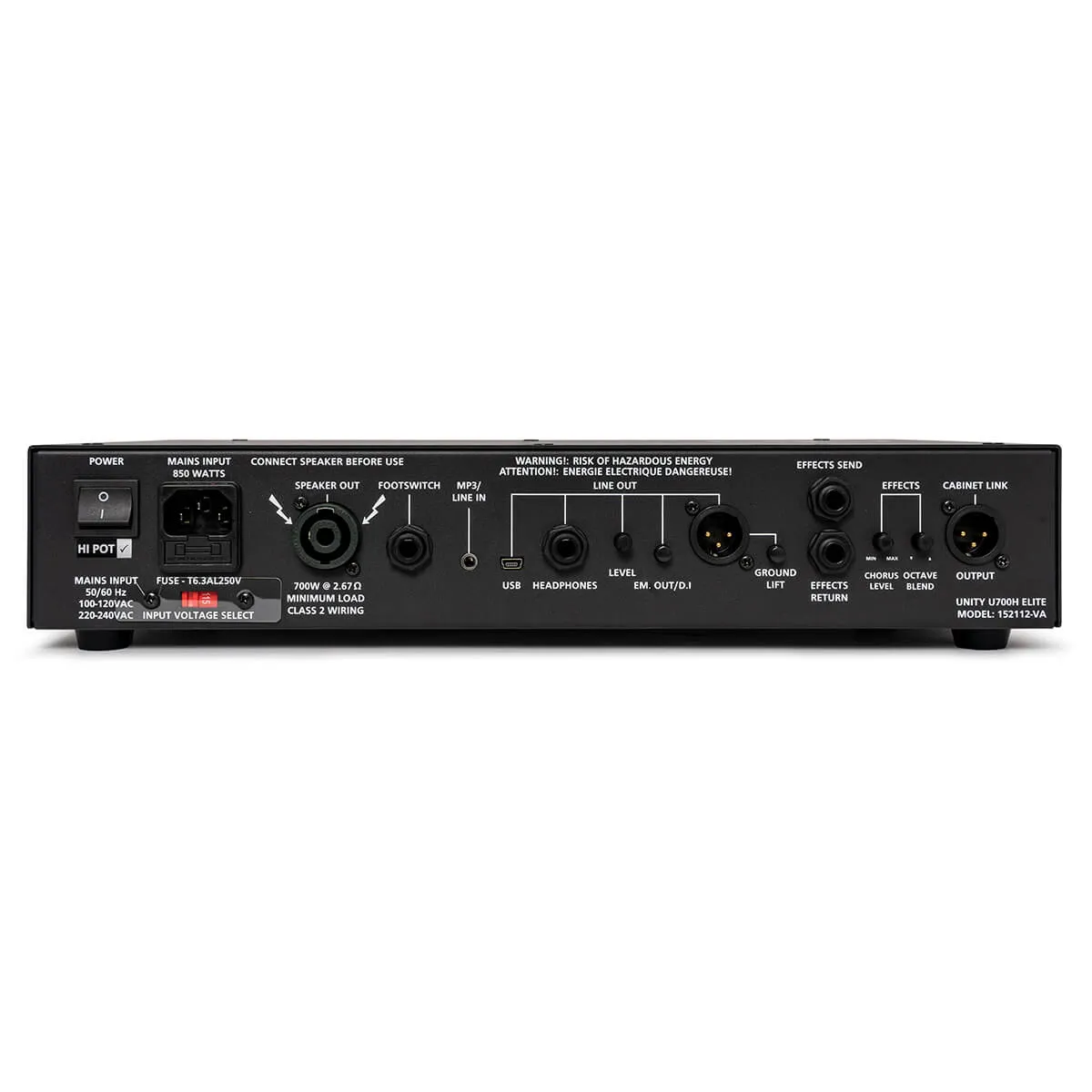 Blackstar U700 Elite 700W Bass Head