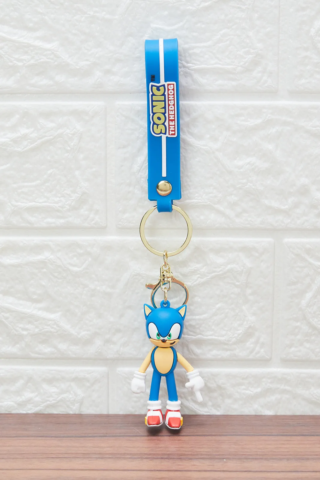 Blue Sonic Key Ring