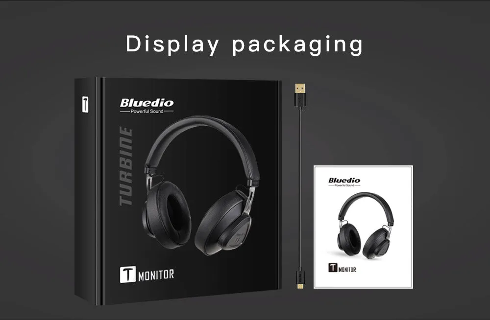 Bluedio TM wireless bluetooth headphone with microphone monitor studio headset for music and phones support voice control