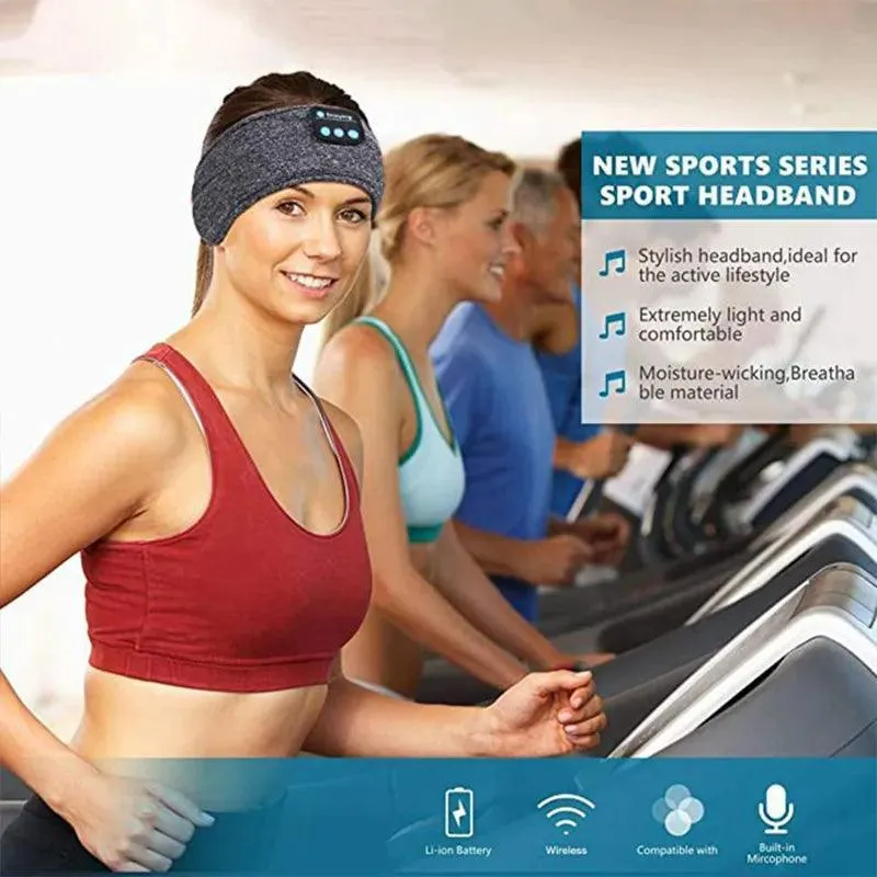 Bluetooth Sports Headband: Immersive Noise-Cancellation Music Experience