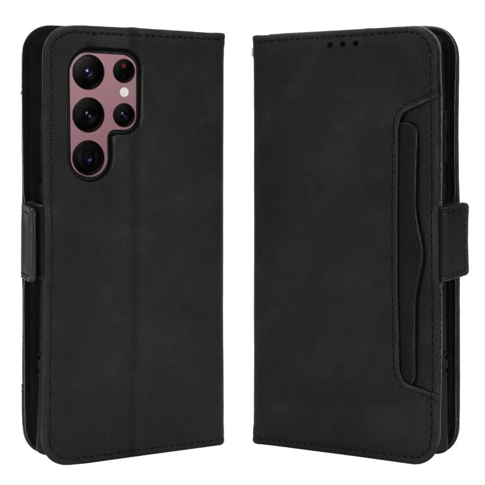 Bofink Vintage Samsung Galaxy S22 Ultra leather case - Black