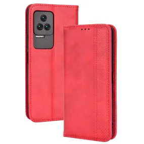 Bofink Vintage Xiaomi Redmi K50 / K50 Pro leather case - Red