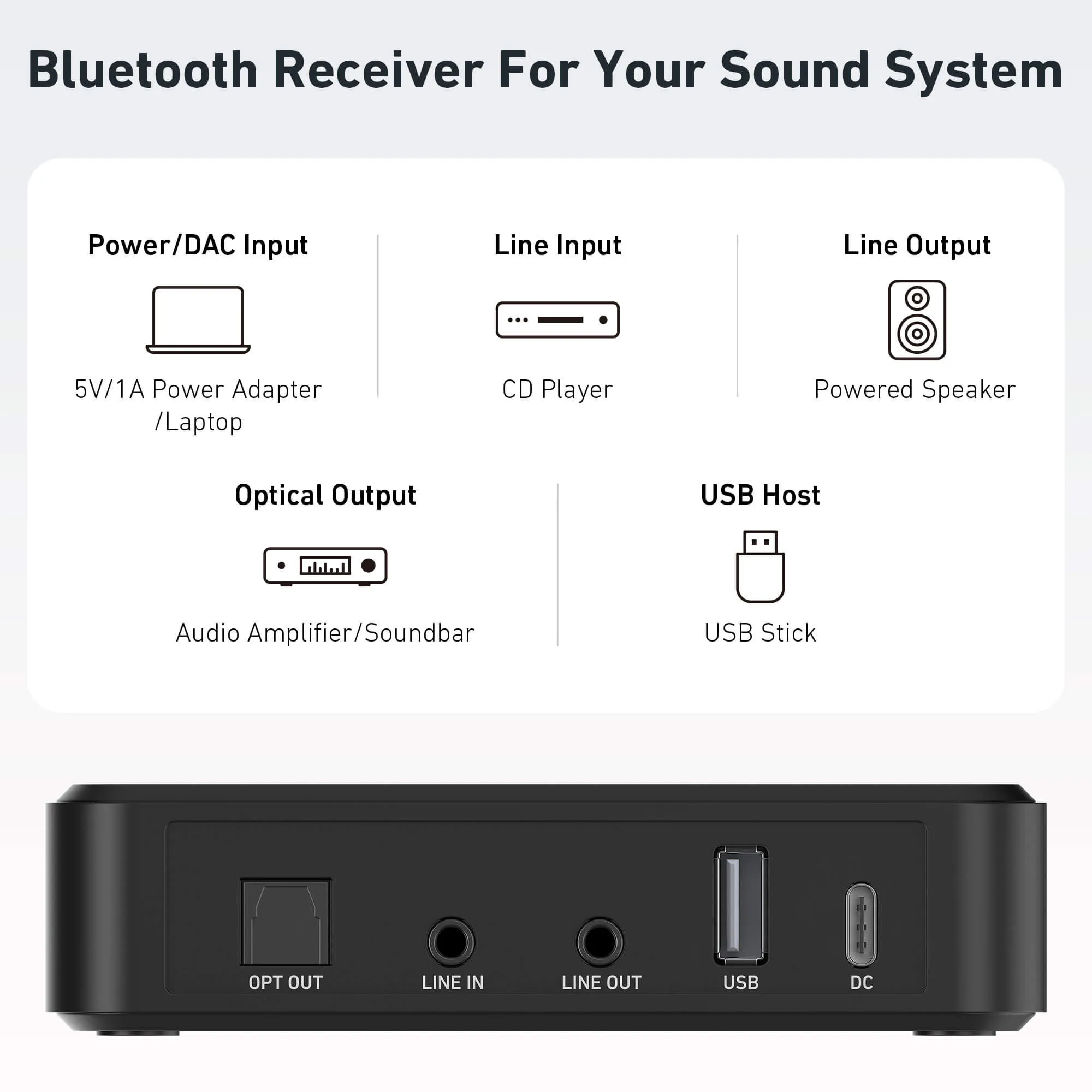 BR10 Bluetooth Audio Receiver