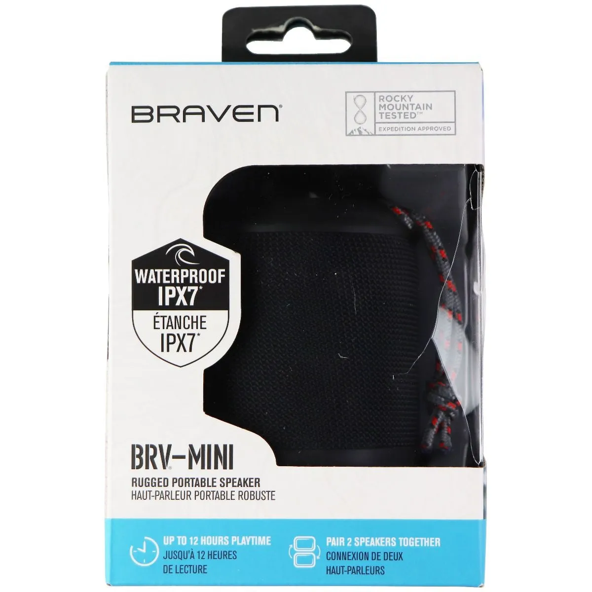 Braven MINI Rugged Portable Speaker - Black (BRA604203553)