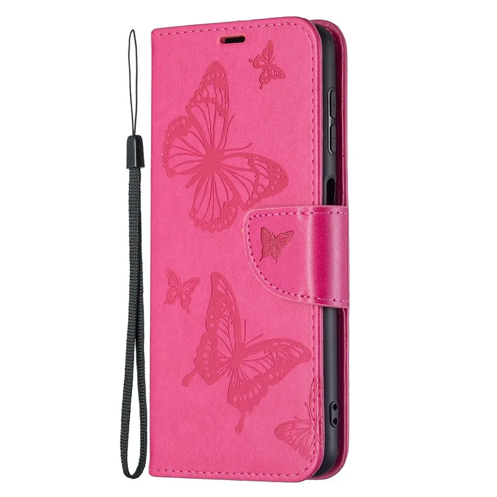 Butterfly Samsung Galaxy A22 4G flip case - Rose