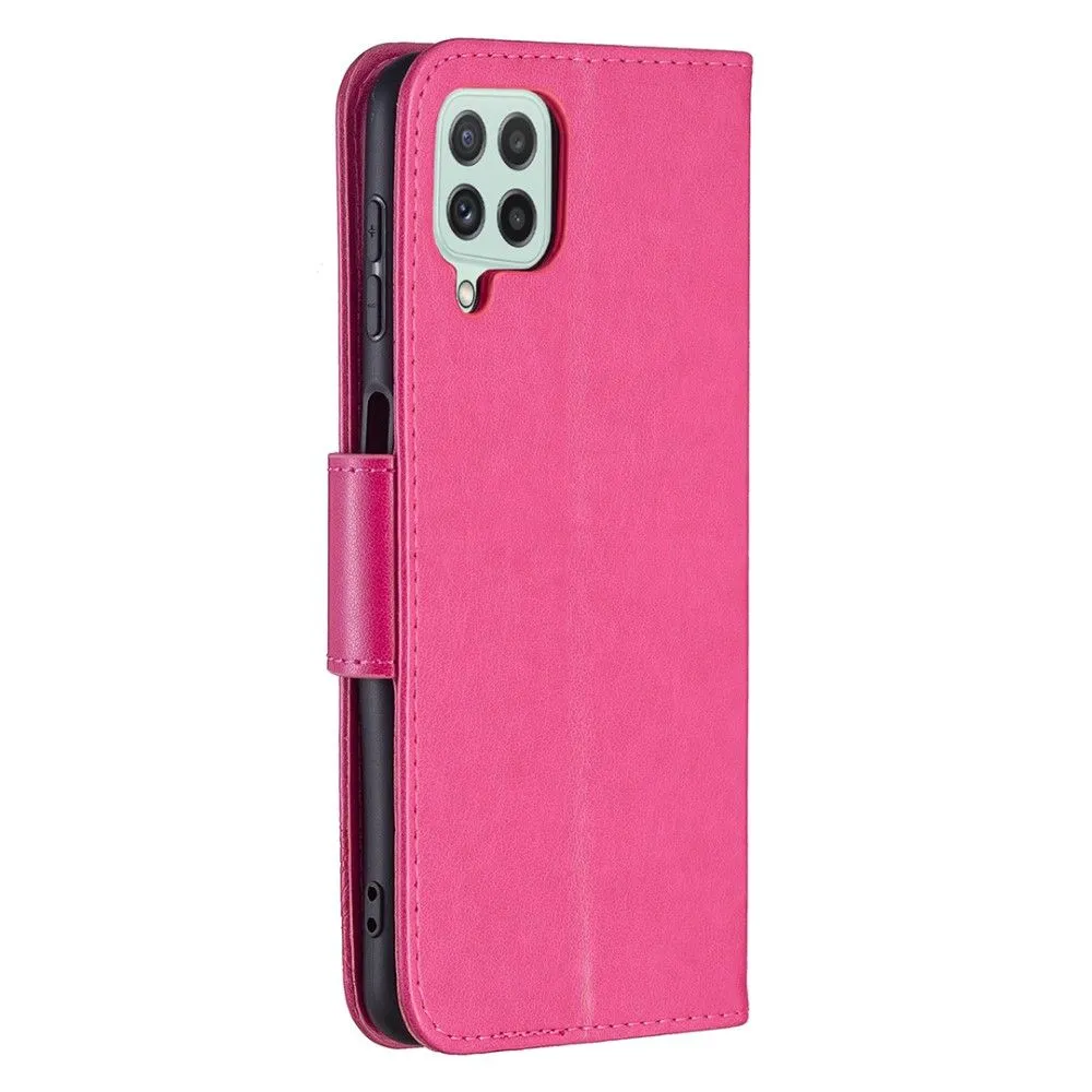 Butterfly Samsung Galaxy A22 4G flip case - Rose