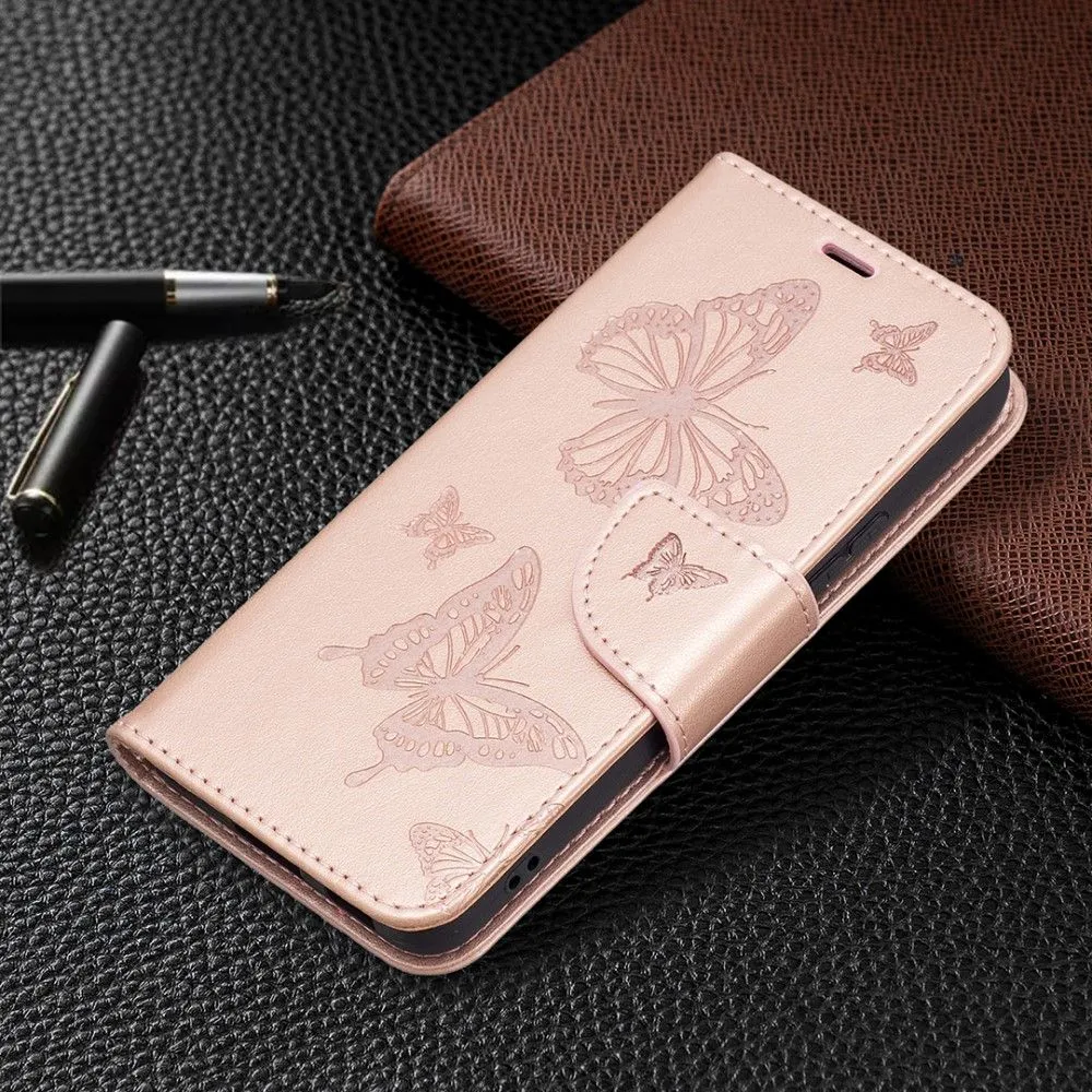 Butterfly Samsung Galaxy S22 Plus flip case - Rose Gold