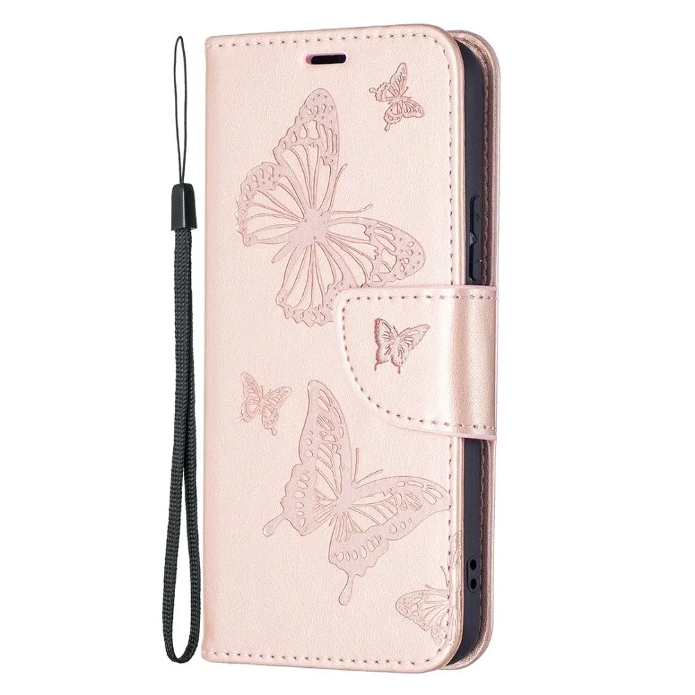 Butterfly Samsung Galaxy S22 Plus flip case - Rose Gold