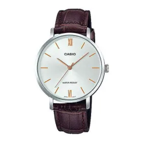 Casio LTP-VT01L-7B2 Brown Leather Strap Watch for Women