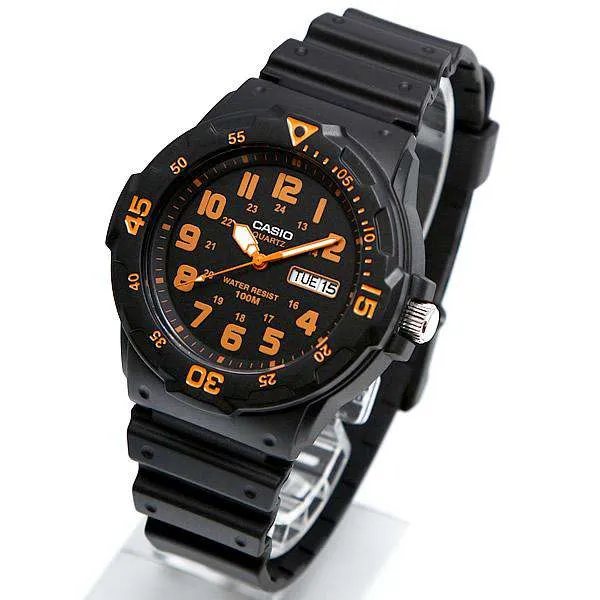 Casio MRW-200H-4B Black Resin Strap Watch for Men