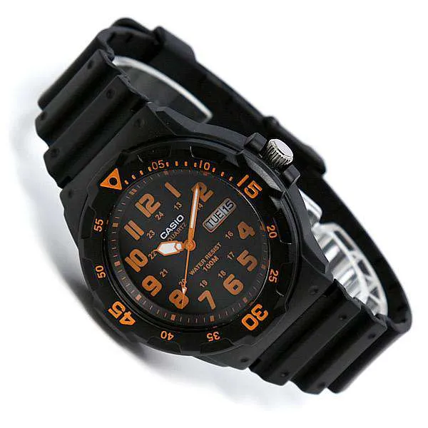 Casio MRW-200H-4B Black Resin Strap Watch for Men