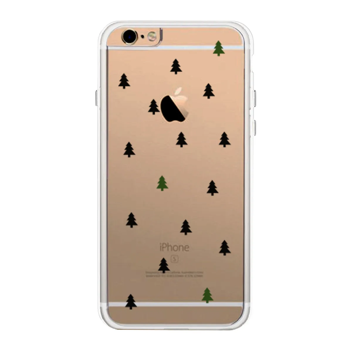 Christmas Tree Pattern Phone Case Cute Clear Phonecase