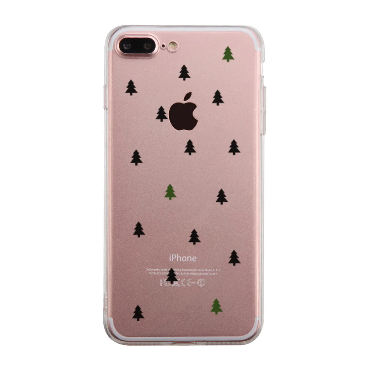 Christmas Tree Pattern Phone Case Cute Clear Phonecase