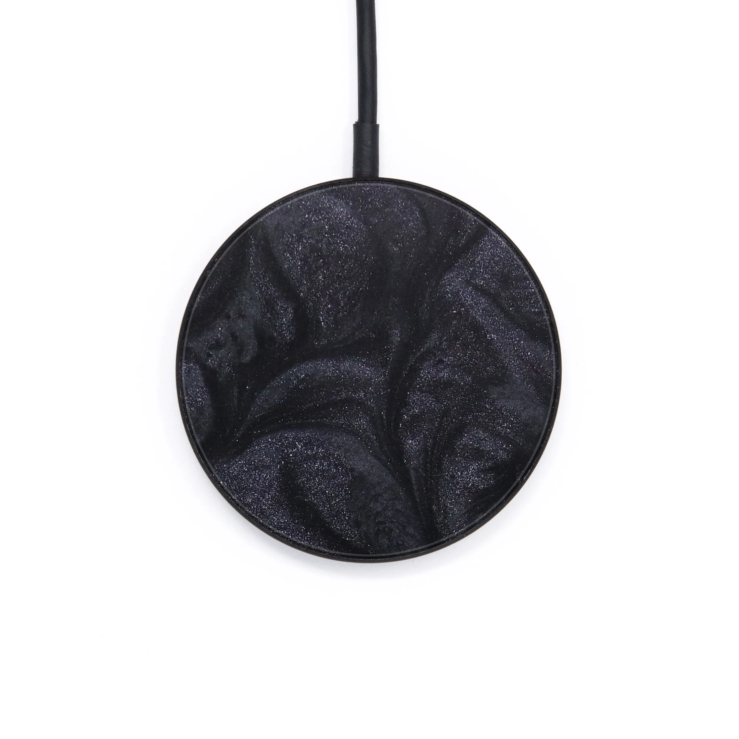 Circle ResinArt Wireless Charger - Chanel (Pure Black, 615631)