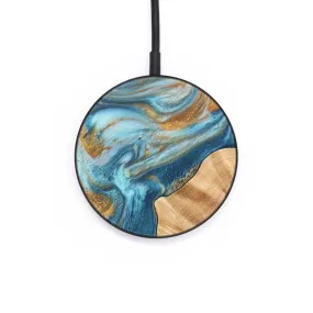 Circle ResinArt Wireless Charger - Manuel (Teal & Gold, 691440)