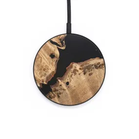 Circle Wood Resin Wireless Charger - Ada (Pure Black, 683214)