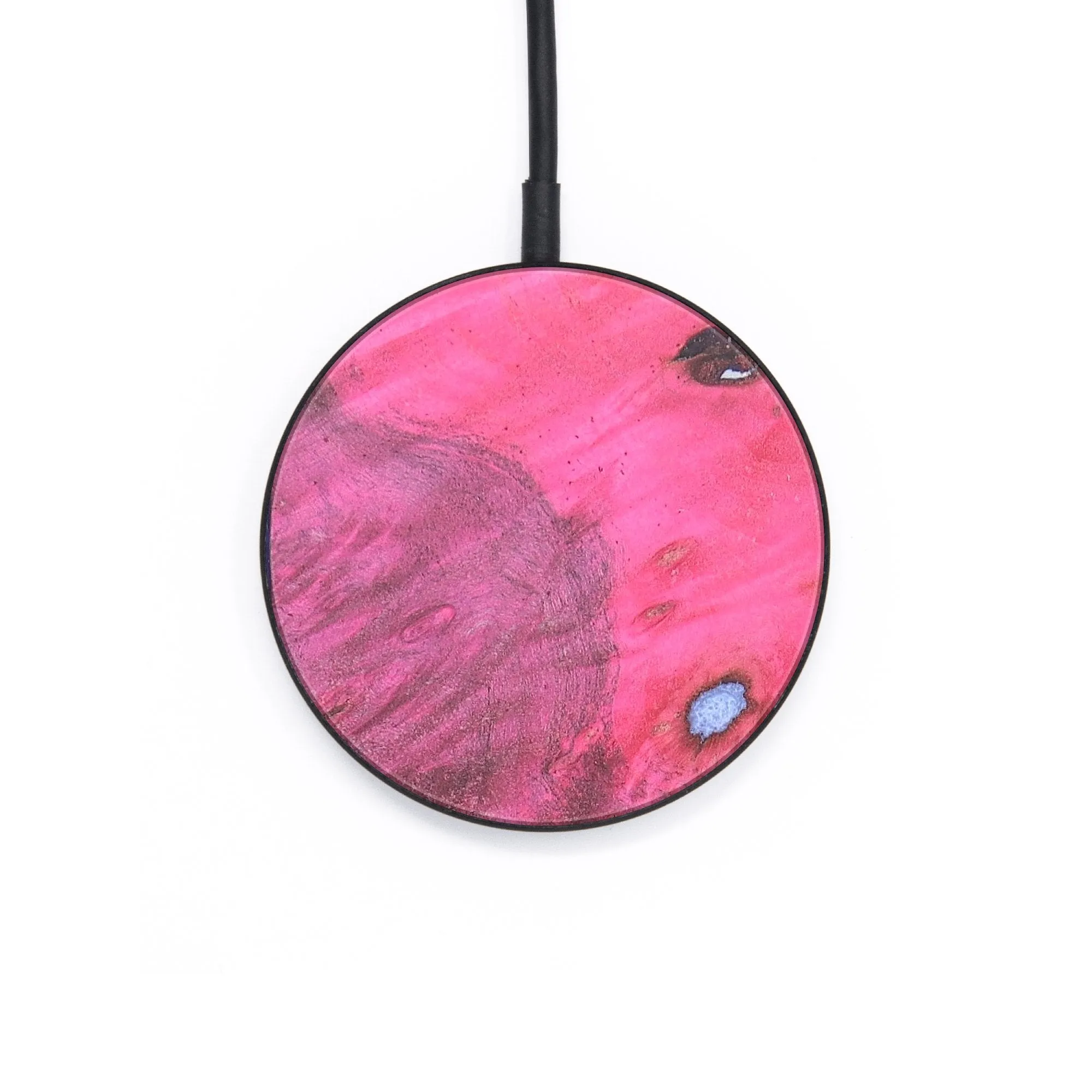 Circle Wood Resin Wireless Charger - Allyson (Wood Burl, 671275)