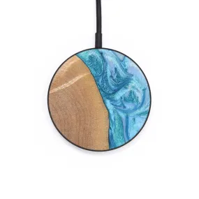 Circle Wood Resin Wireless Charger - Alma (Blue, 651848)