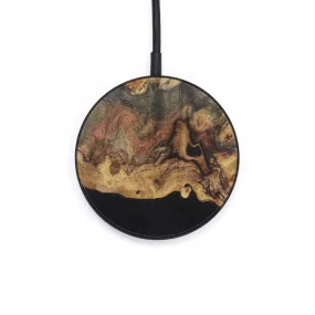 Circle Wood Resin Wireless Charger - Alyse (Pure Black, 612493)