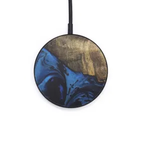 Circle Wood Resin Wireless Charger - Amity (Dark Blue, 599822)