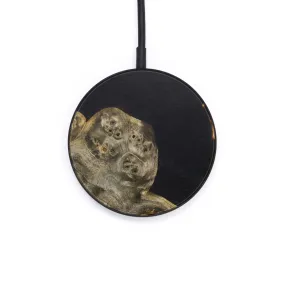 Circle Wood Resin Wireless Charger - Araceli (Black & White, 626684)