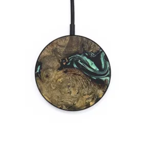 Circle Wood Resin Wireless Charger - Bradley (Green, 687841)