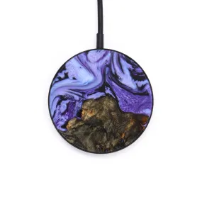 Circle Wood Resin Wireless Charger - Briella (Purple, 637860)