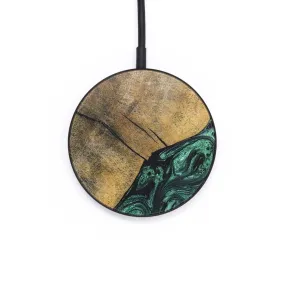 Circle Wood Resin Wireless Charger - Eden (Green, 697859)