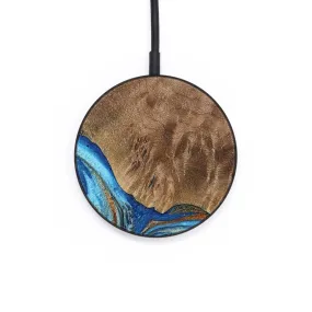 Circle Wood Wireless Charger - Annick (Teal & Gold, 738943)