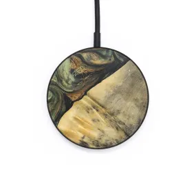 Circle Wood Wireless Charger - Caitlyn (Green, 726575)