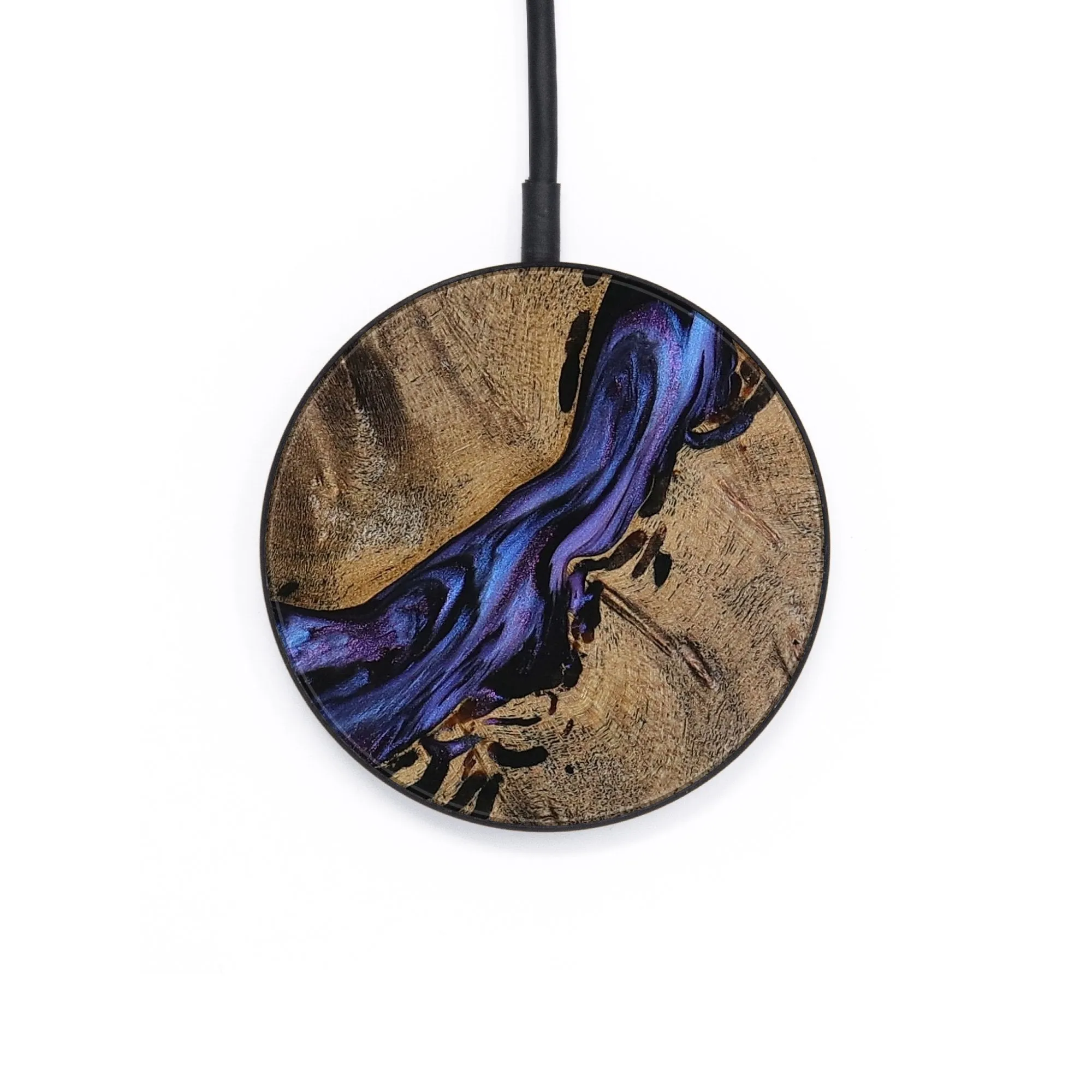 Circle Wood Wireless Charger - Cammy (Purple, 728200)