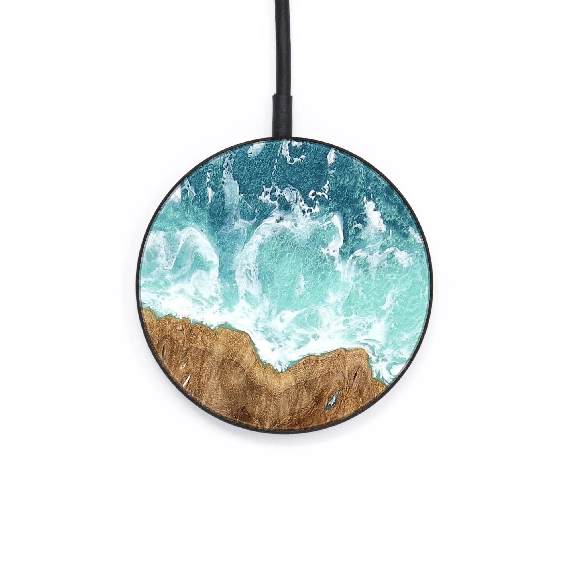 Circle Wood Wireless Charger - Finance (Coastal, 735744)