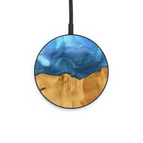 Circle Wood Wireless Charger - Habib (Blue, 735434)