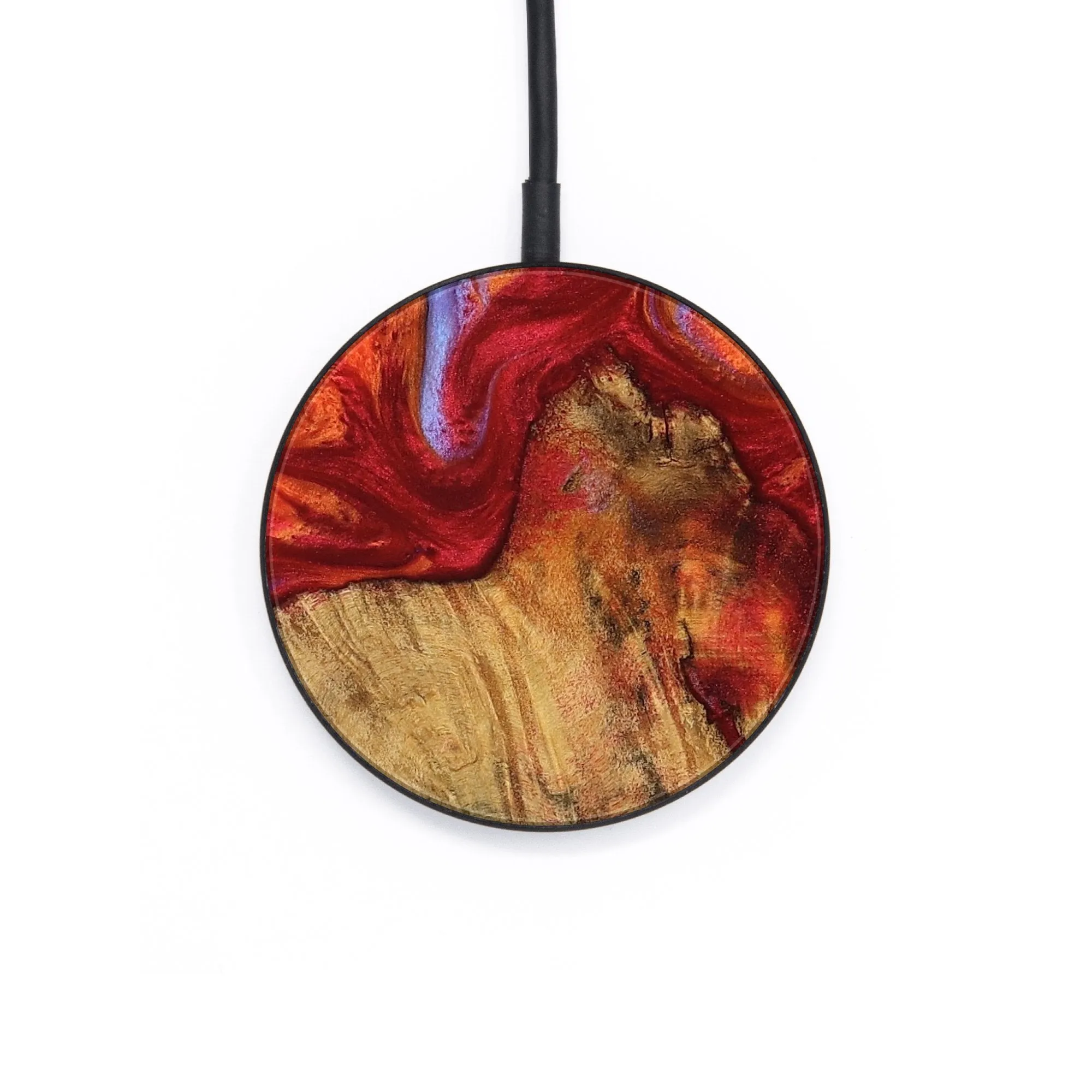 Circle Wood Wireless Charger - Kaylee (Fire & Ice, 734224)