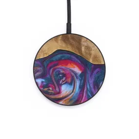 Circle Wood Wireless Charger - Lisha (Purple, 739757)