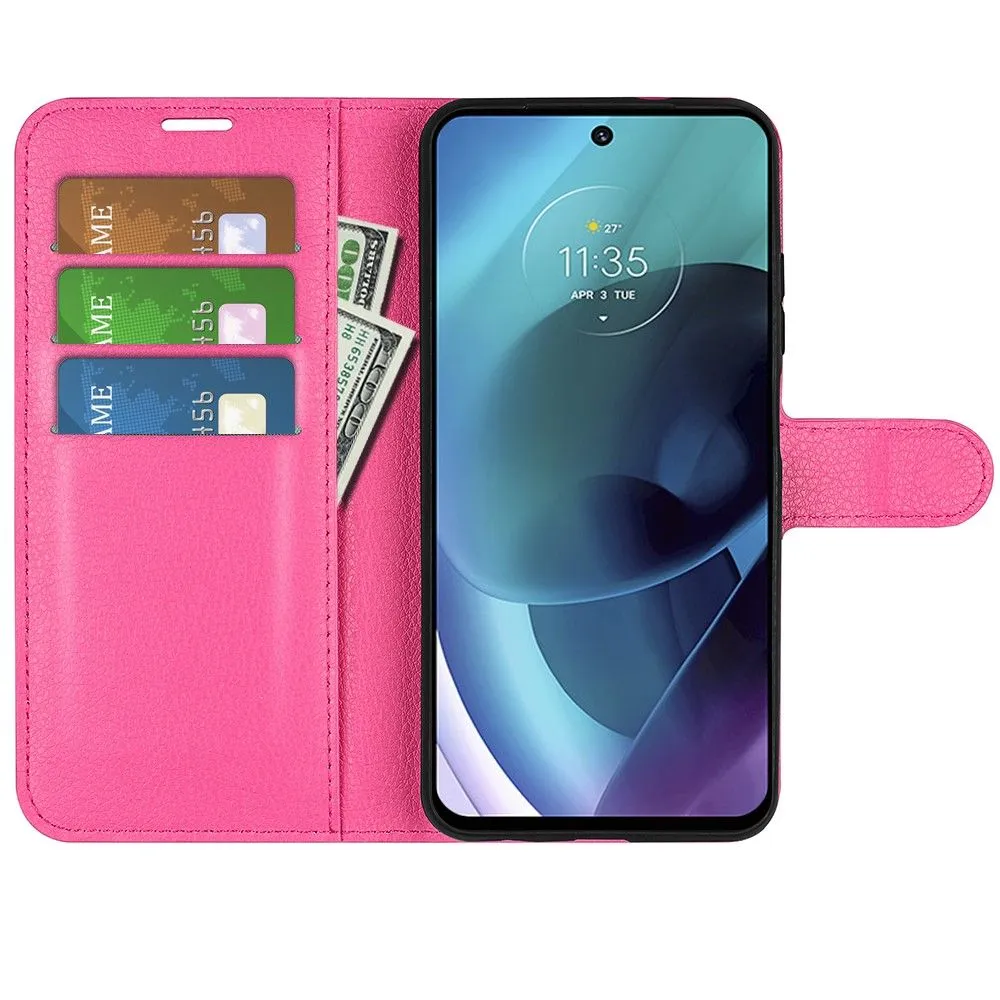 Classic Motorola Moto G51 5G flip case - Rose