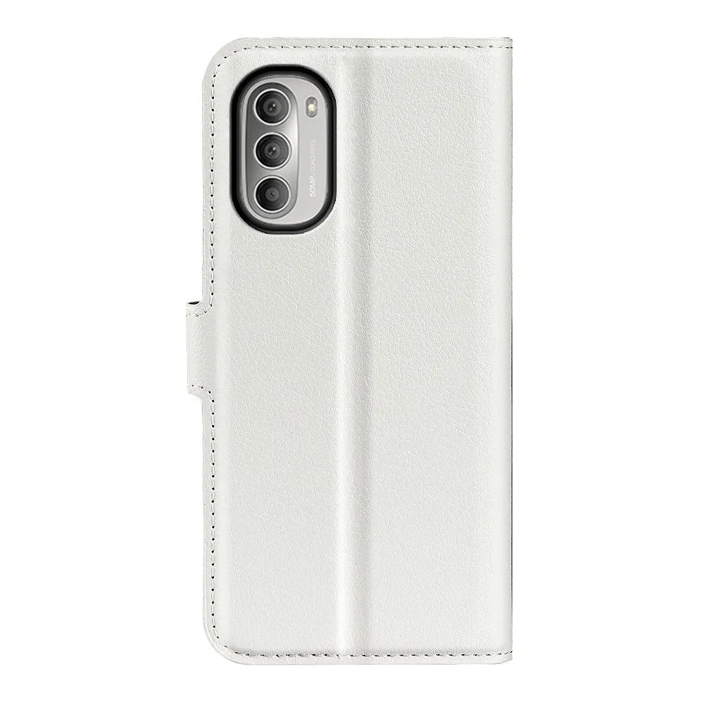 Classic Motorola Moto G51 5G flip case - White