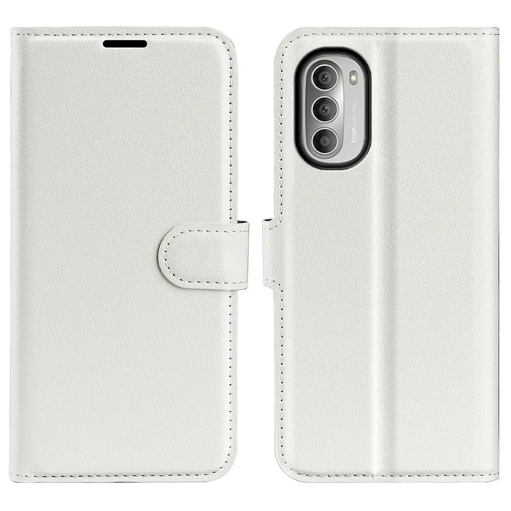 Classic Motorola Moto G51 5G flip case - White