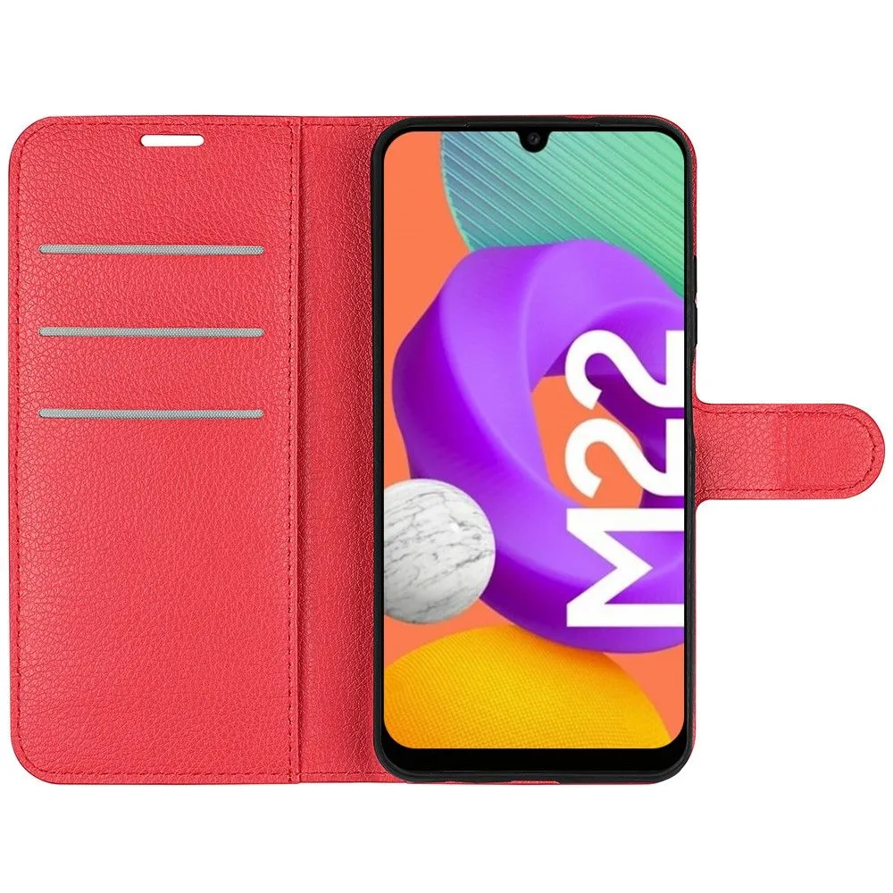 Classic Samsung Galaxy M22 flip case - Red