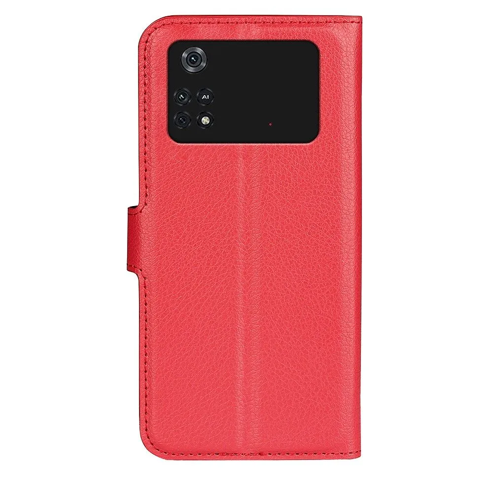 Classic Xiaomi Poco M4 Pro flip case - Red