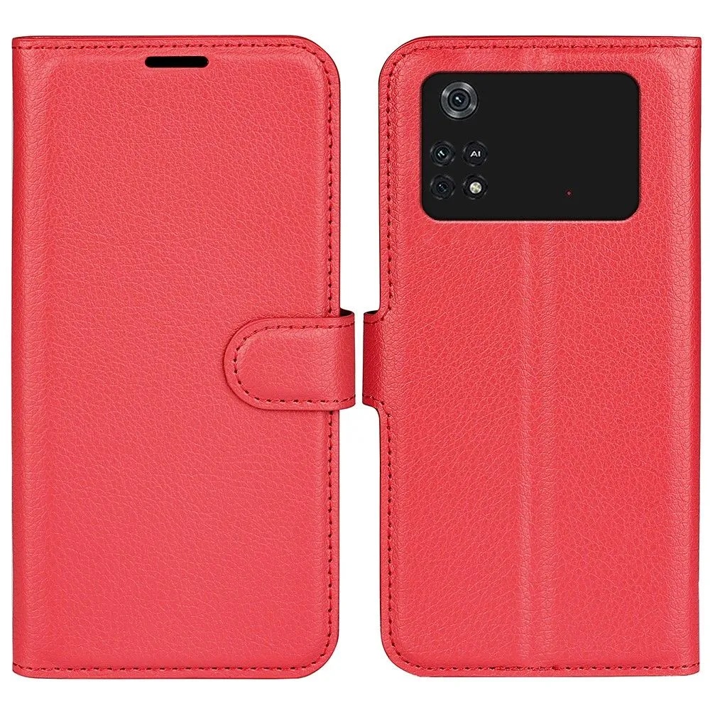 Classic Xiaomi Poco M4 Pro flip case - Red