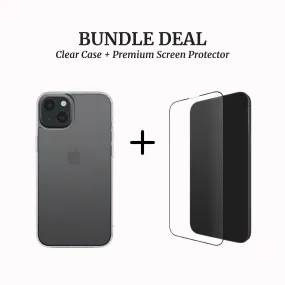 Clear Case   Premium Screen Protector for iPhone 14/13/12 Series